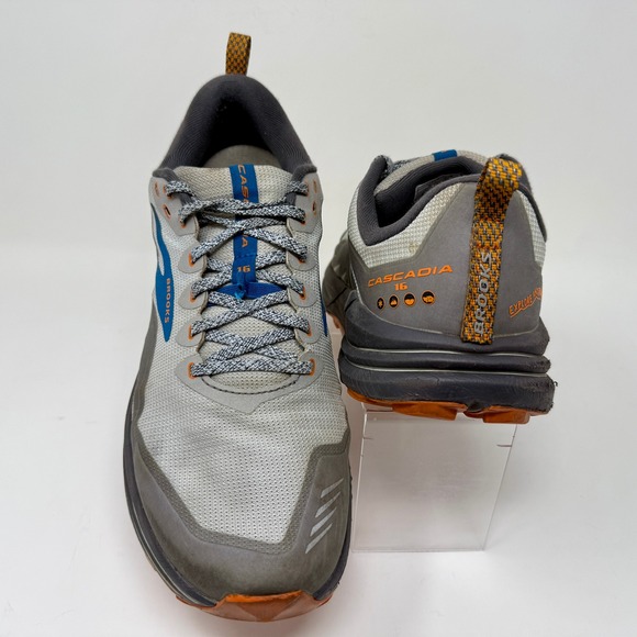Brooks Cascadia 16 Trail Running Shoes Gray Orange Men\'s Size 11.5 main image 16
